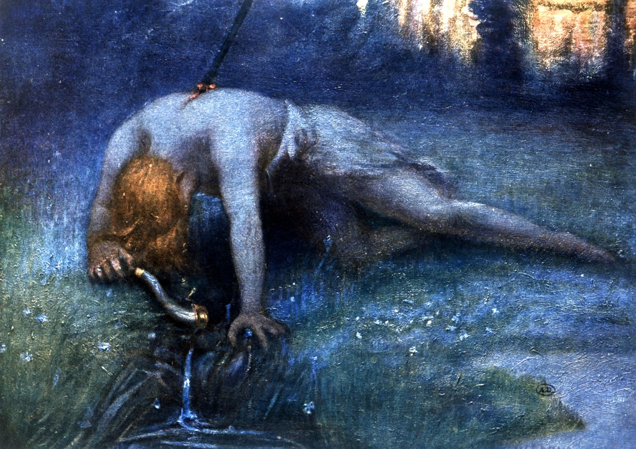 Siegfried halála (Wagner operája), 20. század eleje (illusztráció) alkotó: Unbekannter Künstler