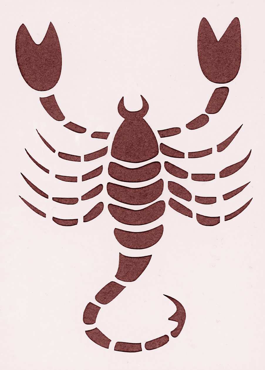 Zodiákus jegy: a skorpió (Asztrológiai jegy: skorpió) Magángyűjtemény alkotó: Unbekannter Künstler