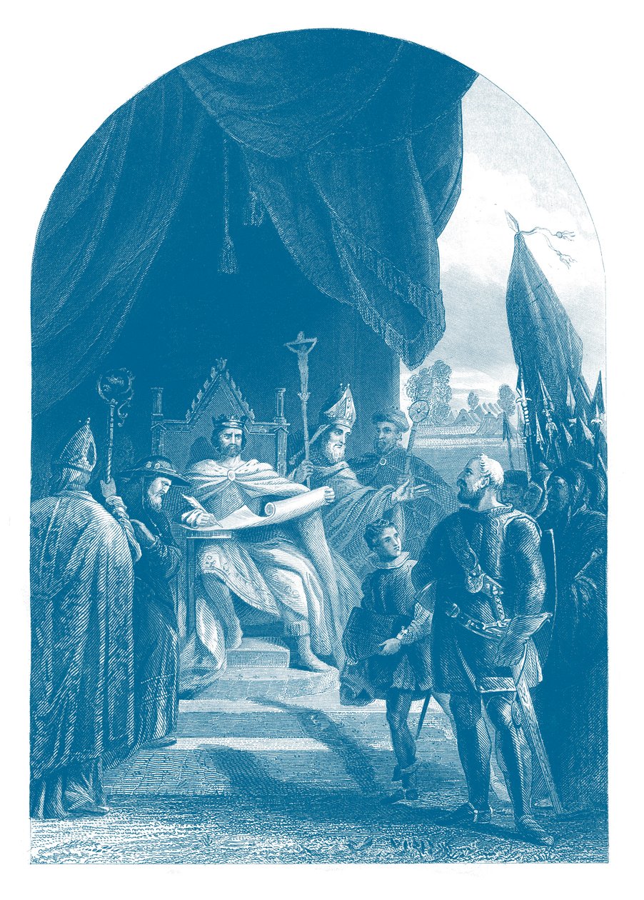 A Magna Charta aláírása alkotó: Unbekannter Künstler