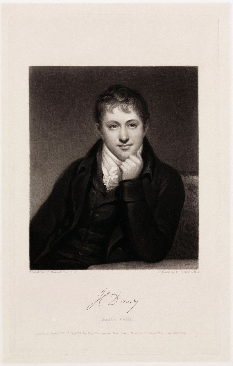 Sir Humphry Davy, angol kémikus alkotó: Unbekannt