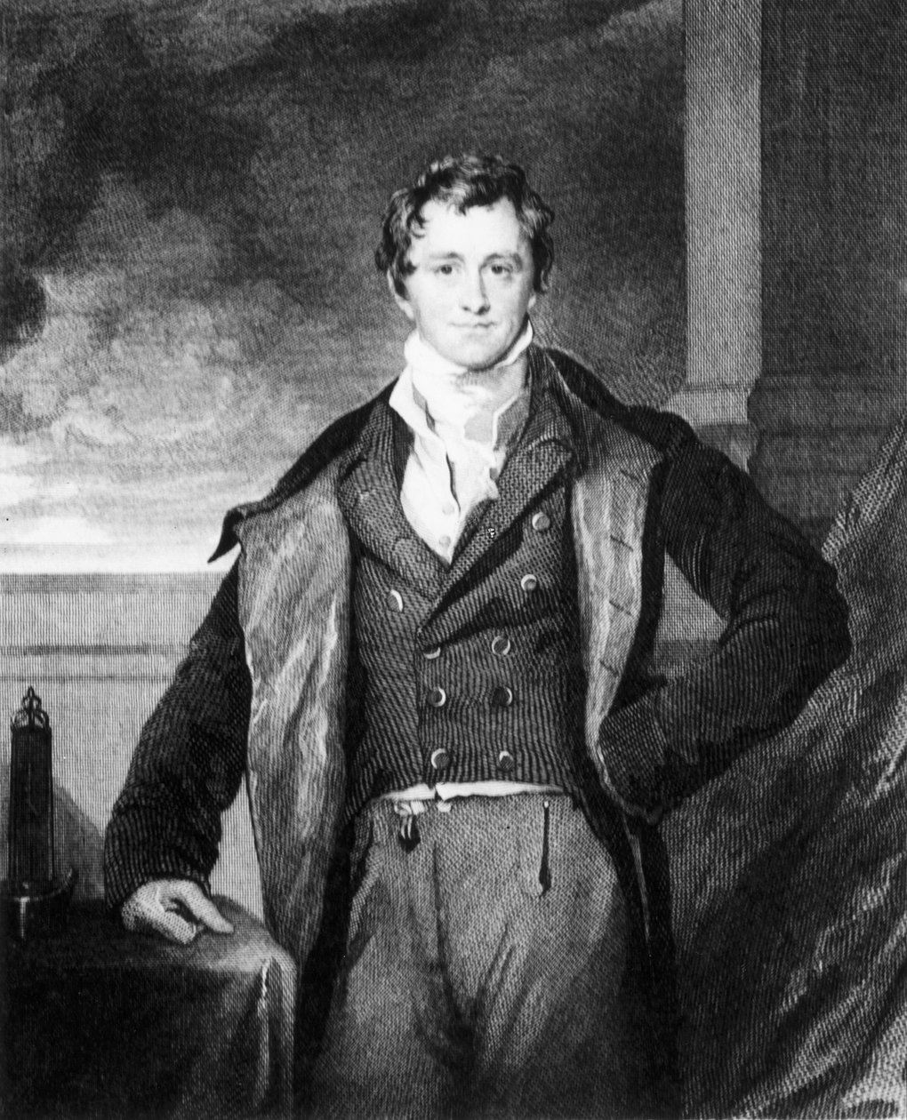 Sir Humphry Davy, angol kémikus, 1820 körül alkotó: Unbekannt