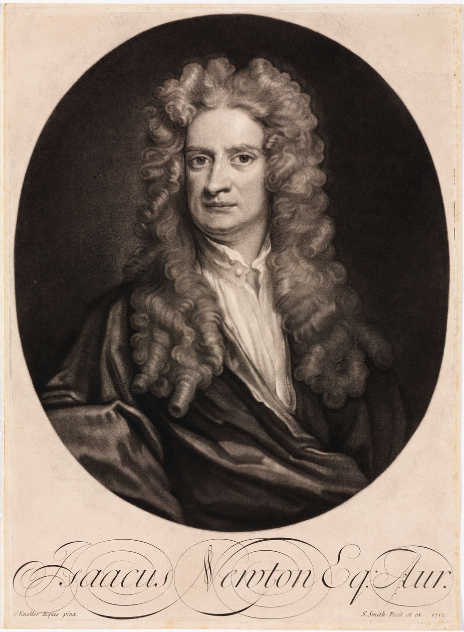 Sir Isaac Newton angol matematikus és fizikus alkotó: Unbekannt