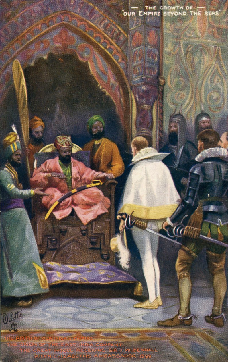 Sir J Mildenhallt Nagy Akbar kapta, 20. század eleje (képeslap) alkotó: Unbekannter Künstler