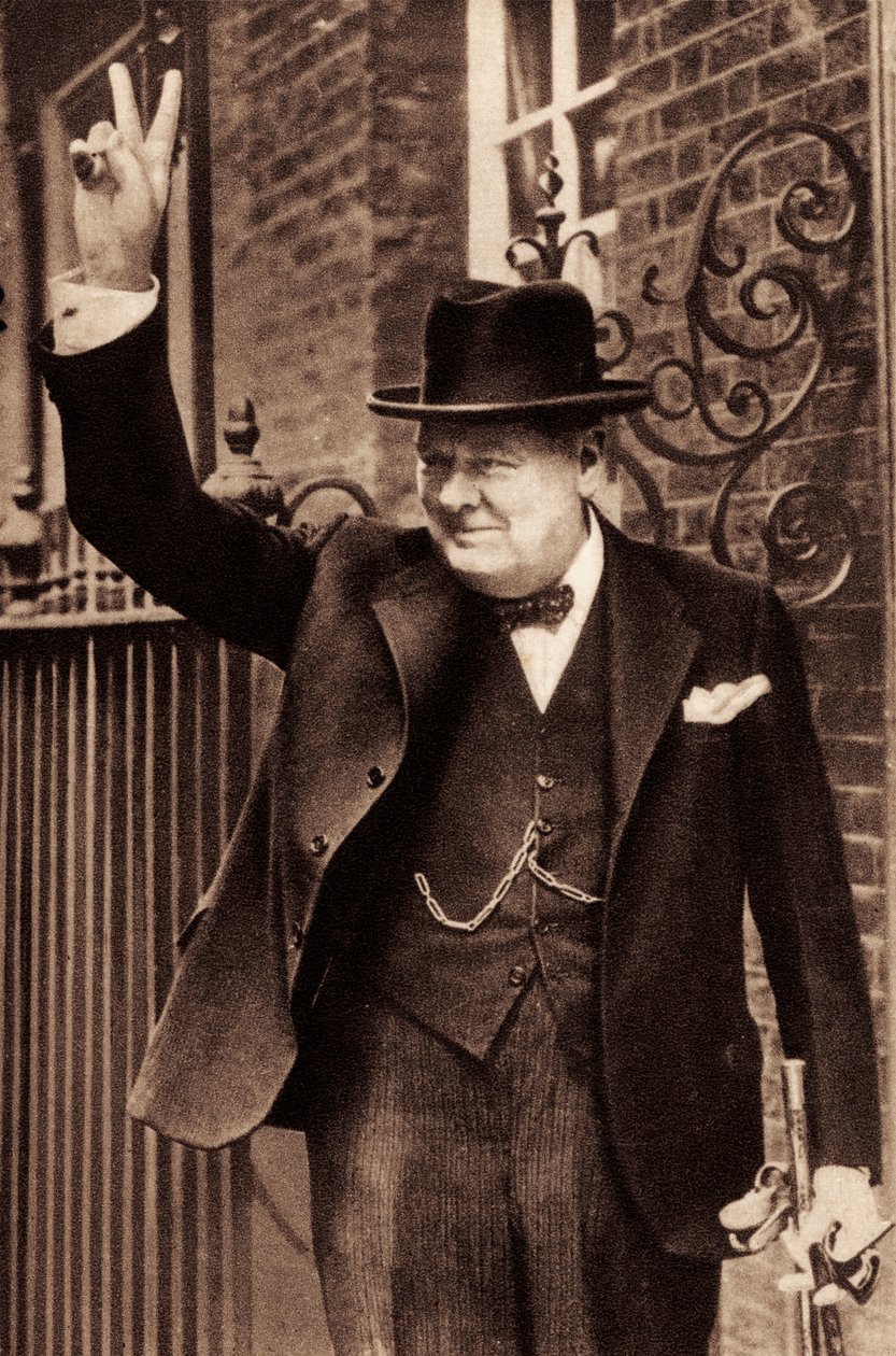 Sir Winston Churchill - alkotó: Unbekannter Künstler