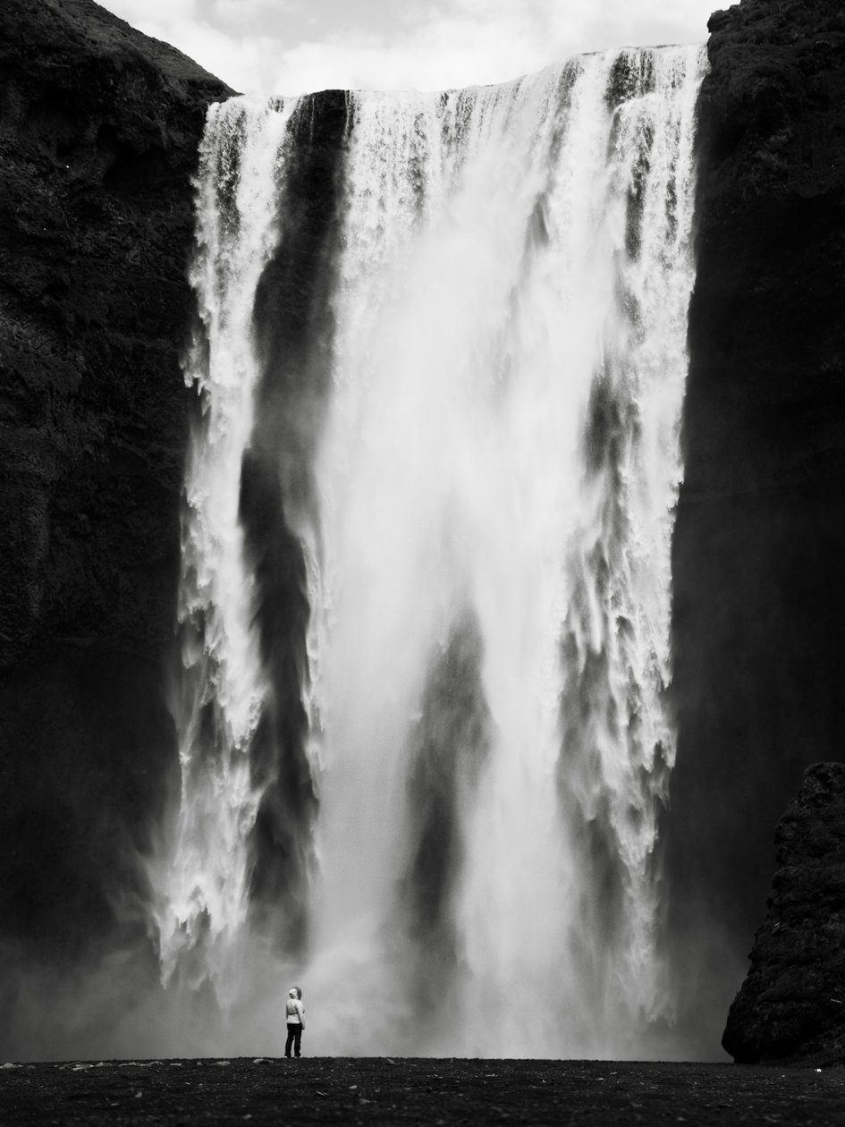 Skógafoss, Izland, 2011 (f/w fotó) alkotó: Leopold Blonder