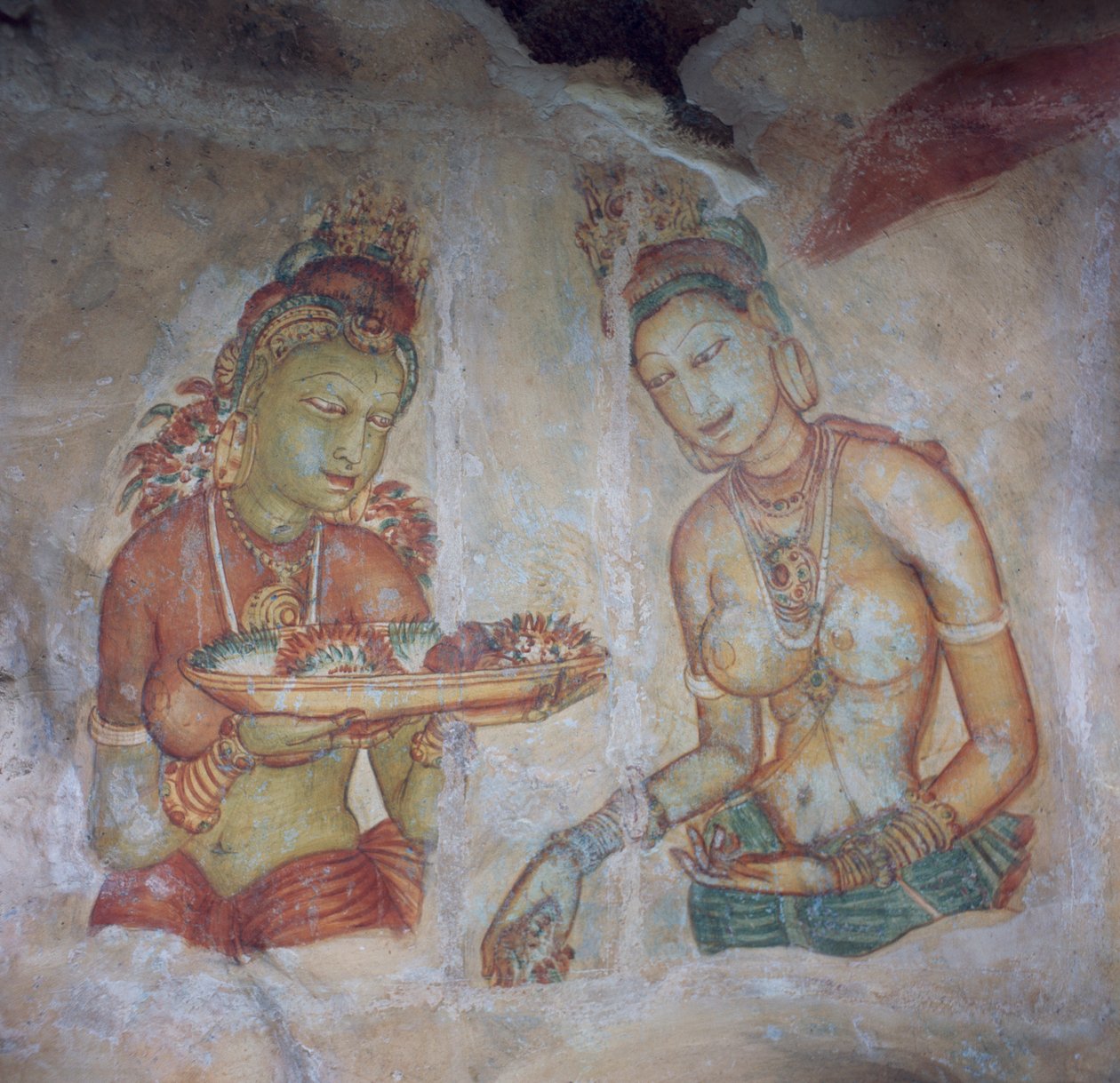 Srí Lanka, V. századi sziklaerőd freskói, Sigiriya (UNESCO világörökségi lista alkotó: Nicolas d