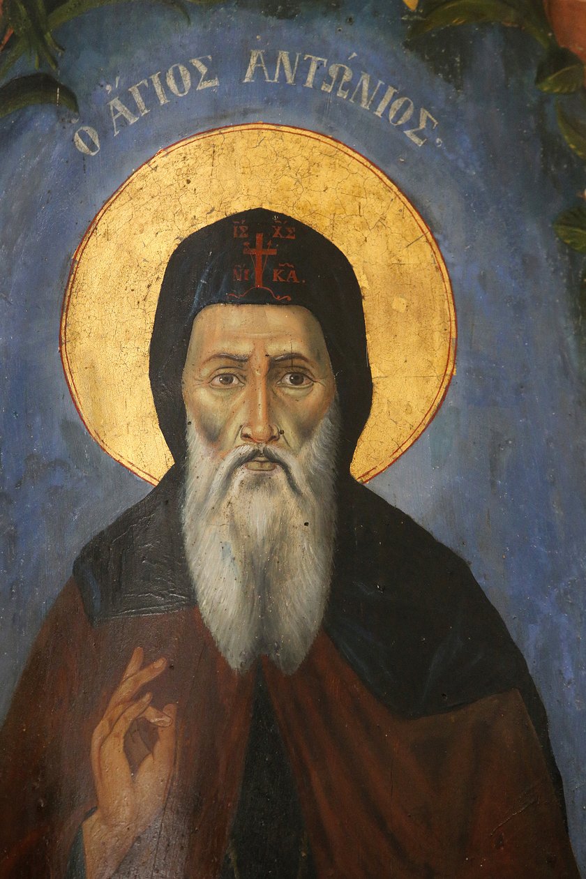 Szent Antal ikon, 20150507, Nicosia, Ciprus alkotó: Unbekannt