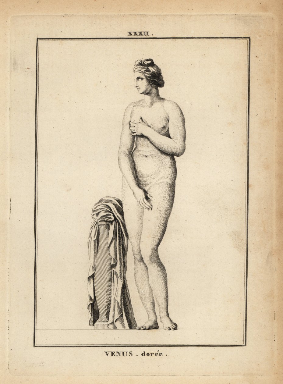 Venus Doree (arany), a szerelem, a szépség, a szex és a termékenység római istennőjének szobra alkotó: Unbekannt