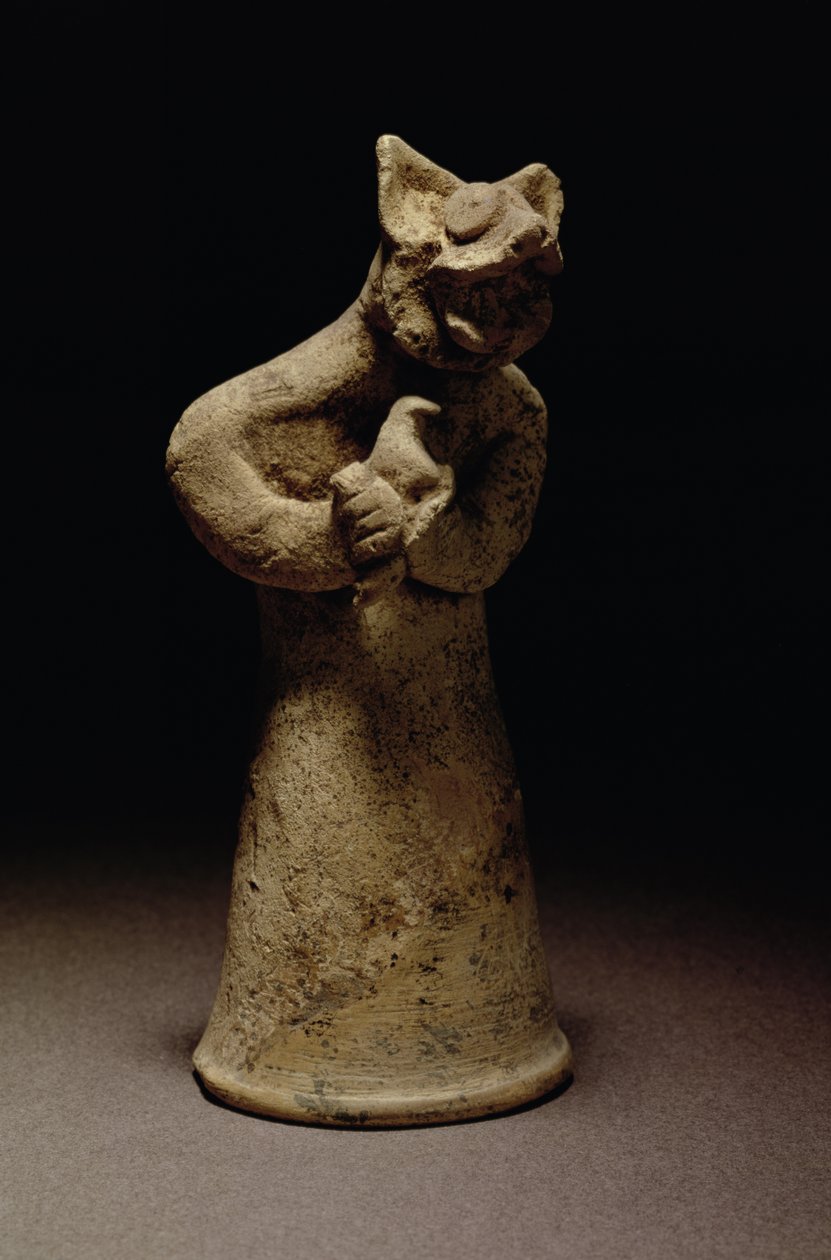 Oroszlánfejű démon szobra, Mezopotámia, Kr.e. 5000-1000 (terrakotta) alkotó: Unbekannt