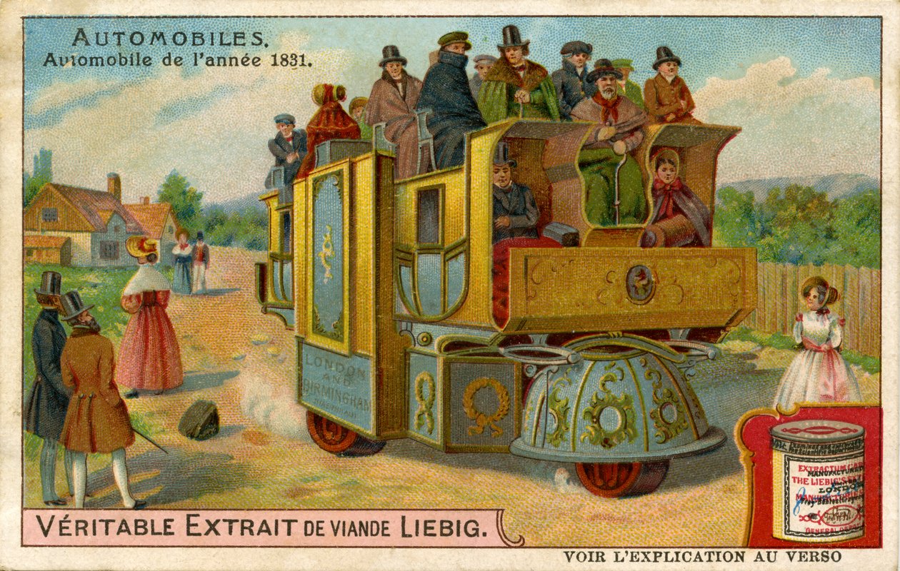 Steam engine automobile from 1831 alkotó: Unbekannter Künstler