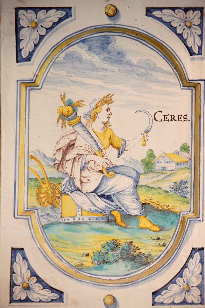 Kályhaléc Ceres figurájával. 17. század, Budapest, Hongrie alkotó: Unbekannt