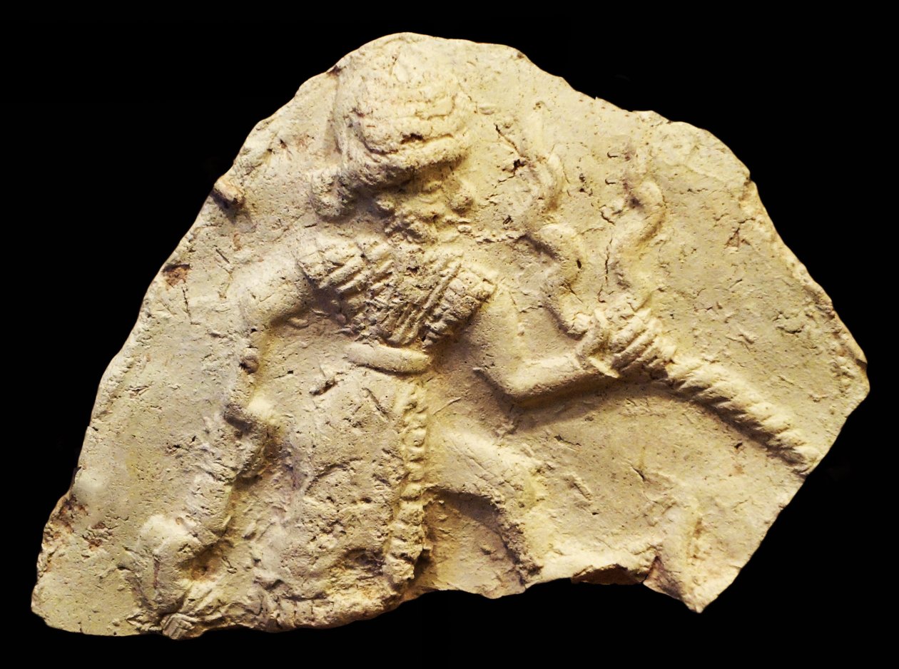 Tábla, amely Ischali viharistent ábrázolja, Isun Larsa, Babilon, Mezopotámia, Kr.e. 2000-1600 alkotó: Unbekannt