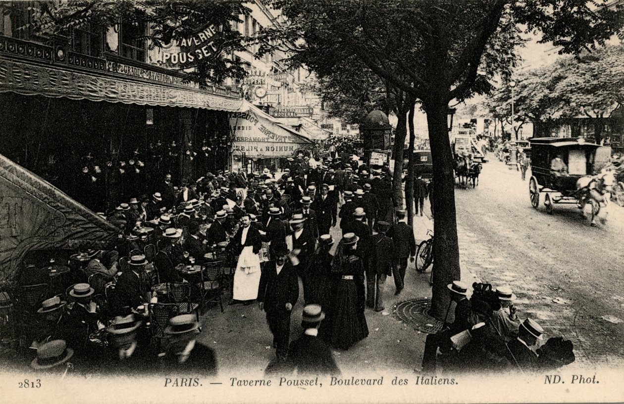 Taverne Pousset, Boulevard des Italiens, Párizs alkotó: Unbekannter Künstler