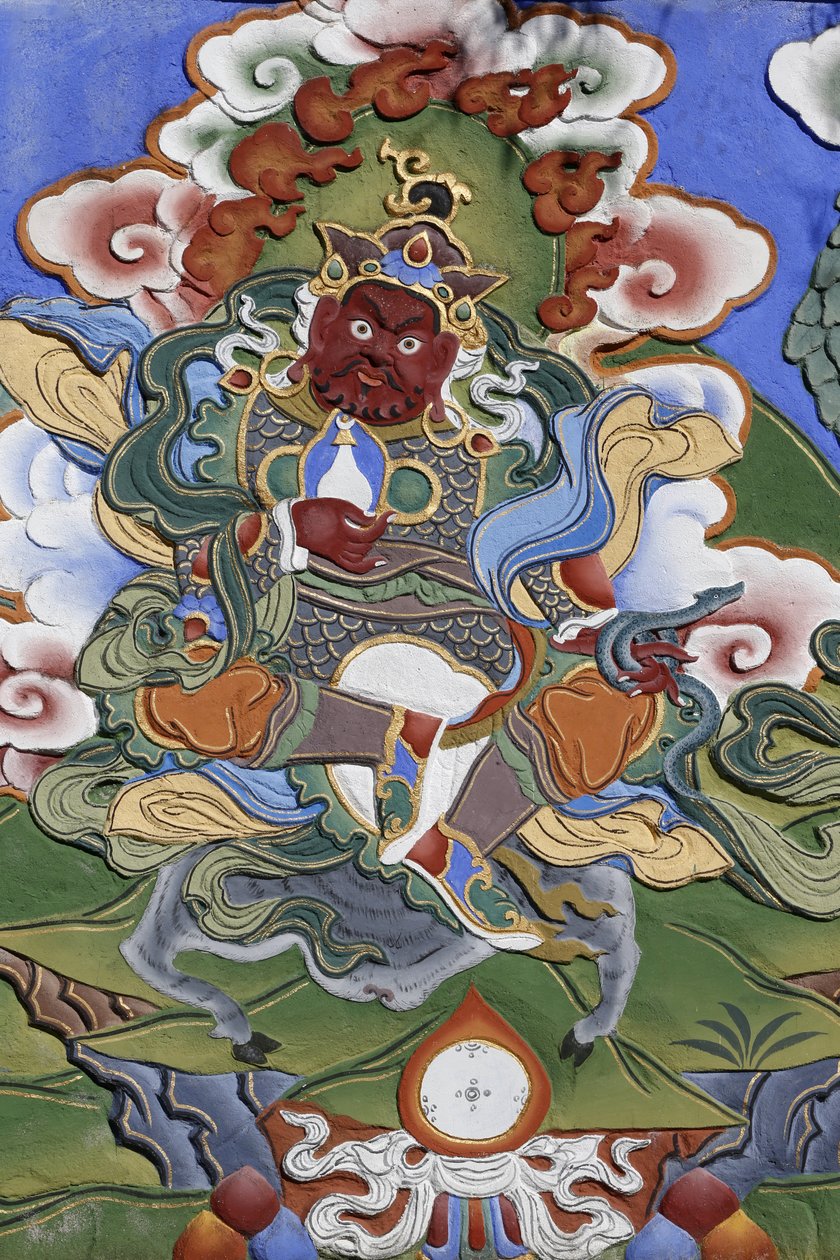 Az Ezer Buddha temploma Dashang Kagyu Ling gyülekezet A templom őre, La Boulaye, Franciaország alkotó: Unbekannt