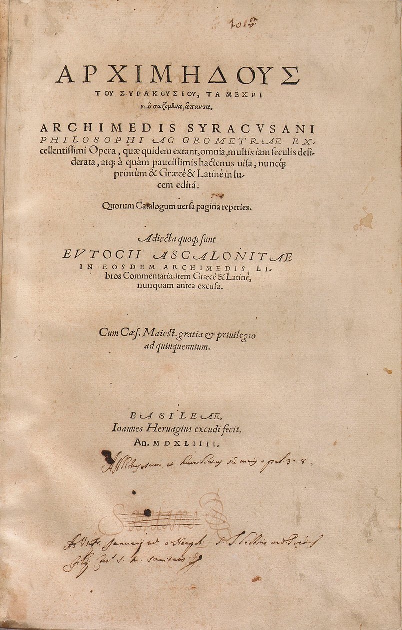 Arkhimédész Palimpszeszt alkotó: Unbekannt