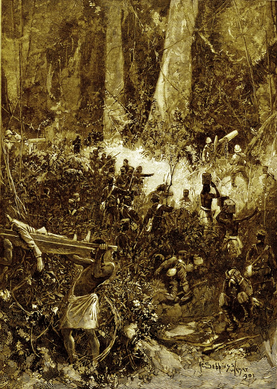 Az 1900-as ashanti háború: A harc az erdőben alkotó: Unbekannter Künstler