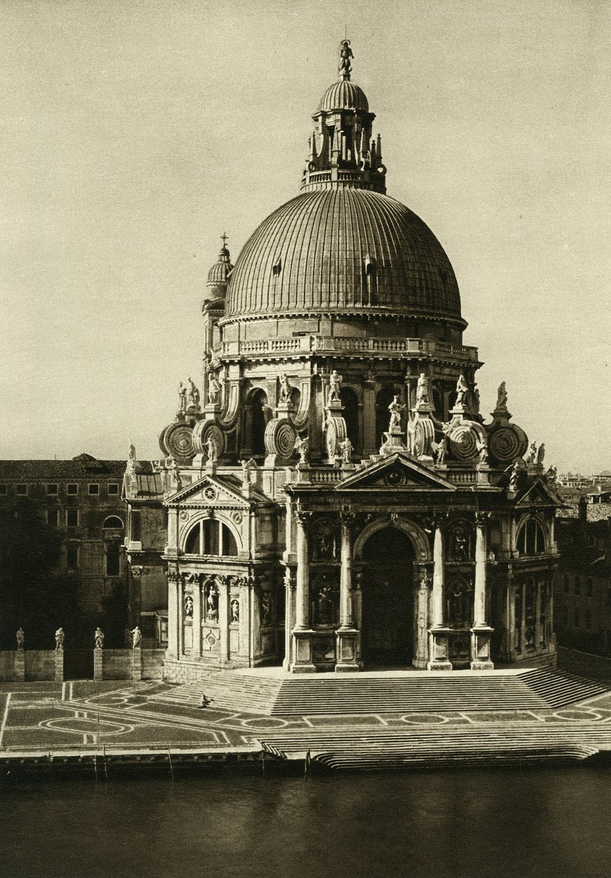 A Santa Maria della Salute-bazilika a Canal Grande végén. Velence fényképezése: Wilhelm Bode alkotó: Unbekannt