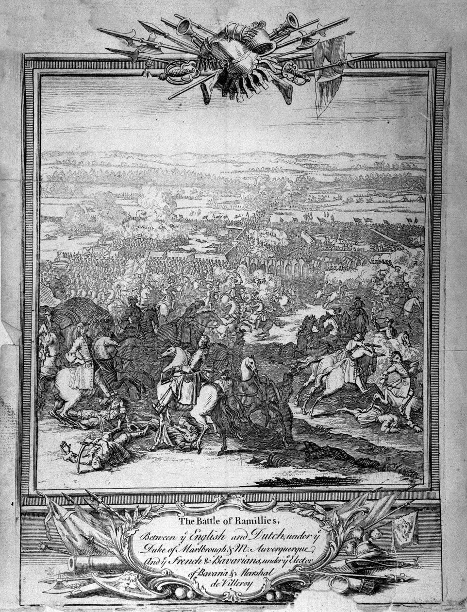 Ramillies-i csata, 1780 körül (metszet) alkotó: Unbekannt