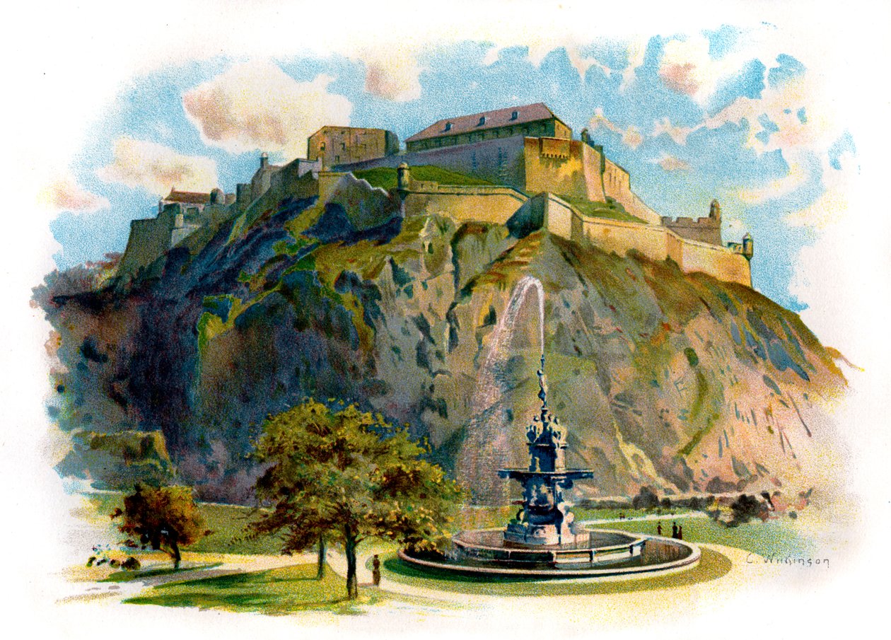 A Castle Rock, Edinburgh alkotó: Unbekannter Künstler