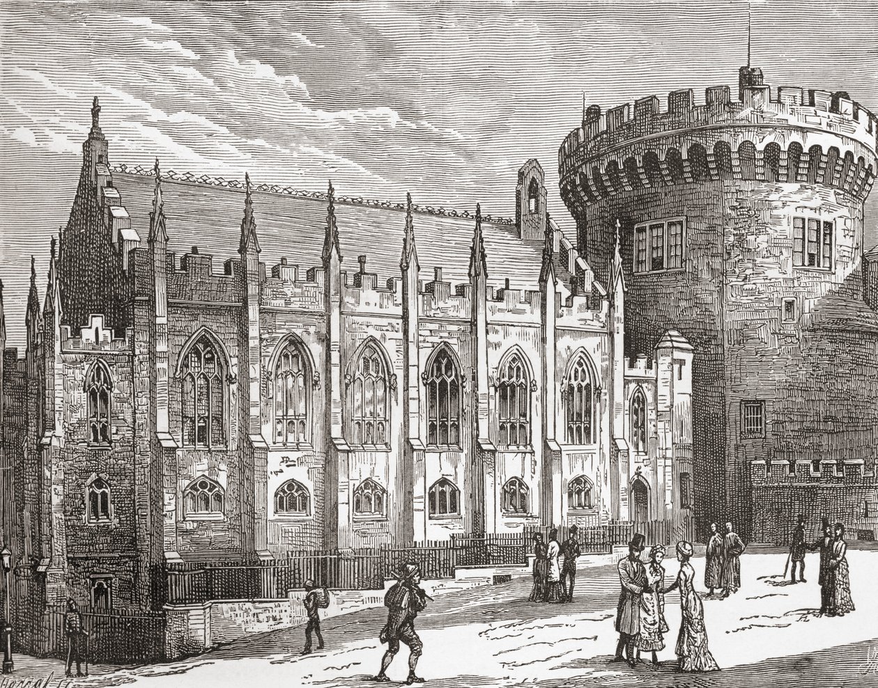 The Chapel Royal, Dublin Castle, Írország a 19. század végén, a saját országunkból, 1898-ban alkotó: Unbekannt