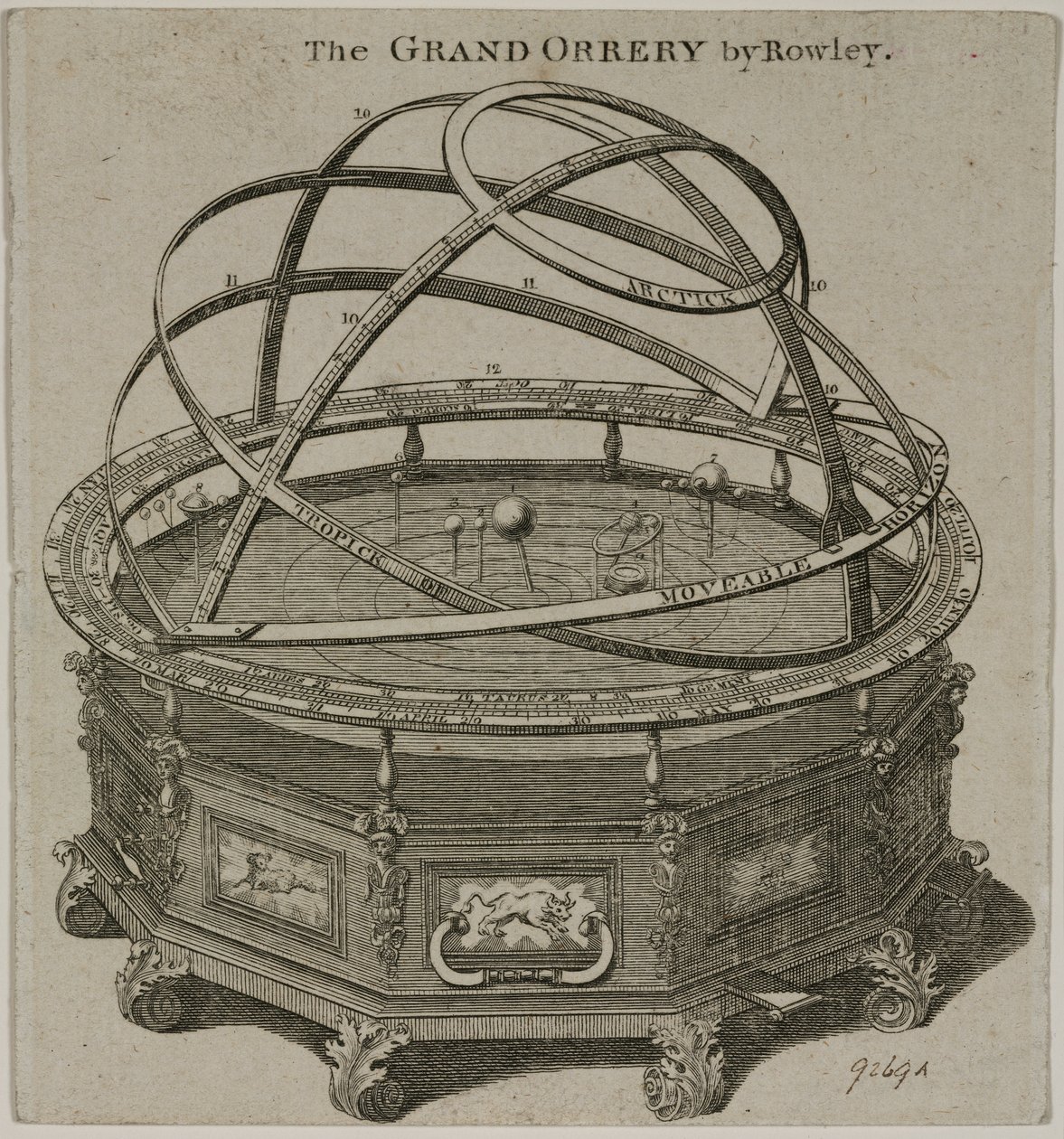 "The Grand Orrery, Rowley", London alkotó: Unbekannt