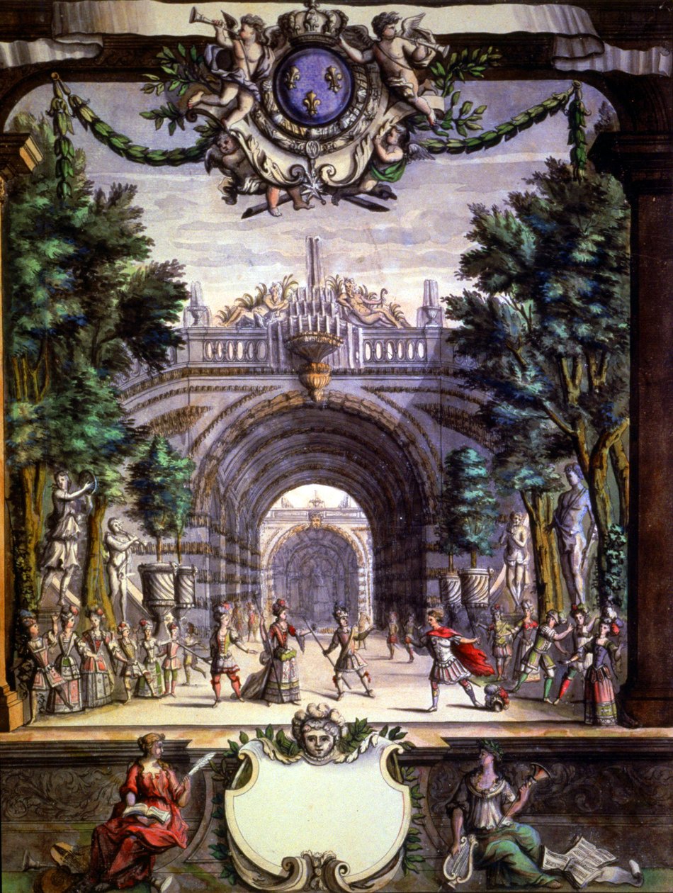 A király örömei, balett XIV. Louix király számára Versailles-ban alkotó: Unbekannter Künstler