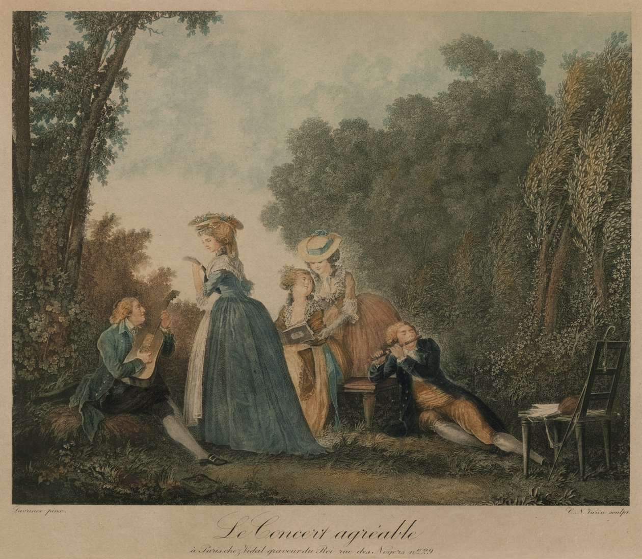 The Pleasant Concert, 1810 körül (metszet) alkotó: Unbekannter Künstler