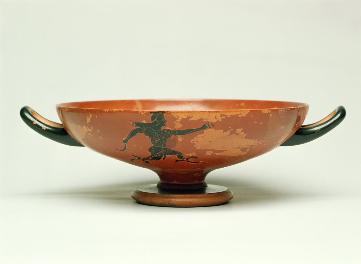 A Perseus üldözése, a padlási fekete kylix figura, amelyet Pepaks mester készítette, ie 525-520 (kerámia) alkotó: Unbekannt