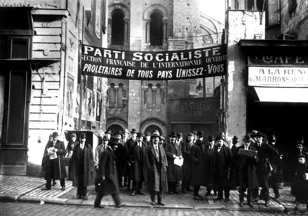 A szocialista kongresszus a franciaországi Tours-ban december 25-30. között alkotó: Unbekannter Künstler