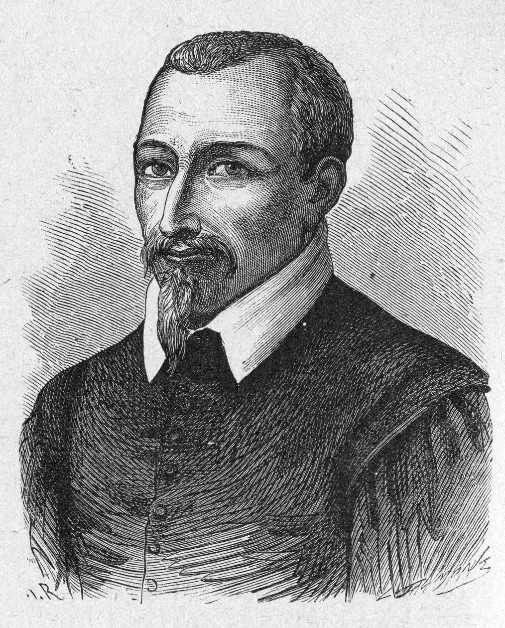 Olivier de Serres vegyész, 1880 körül (metszet) alkotó: Unbekannter Künstler