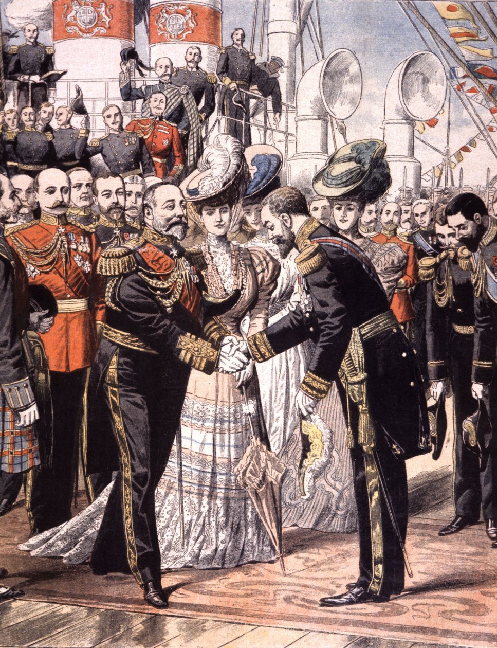 Caillard francia ellentengernagy fogadására VII. Eduárdnál (1904) alkotó: Unbekannter Künstler