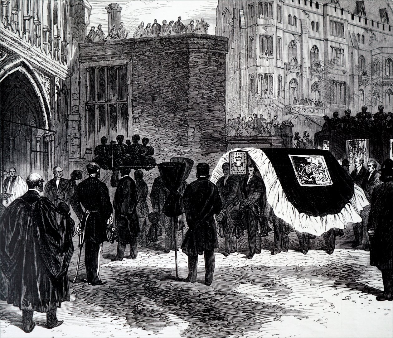 Henry John Temple, Palmerston 3. vikomt temetése. alkotó: Unbekannt