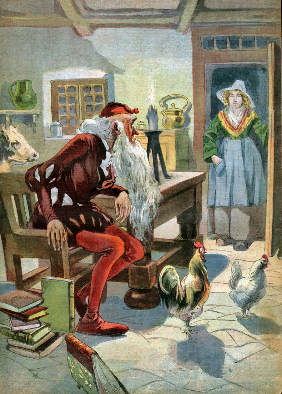 A ház az erdőben. (Illusztráció, kb. 1910) alkotó: Unbekannter Künstler