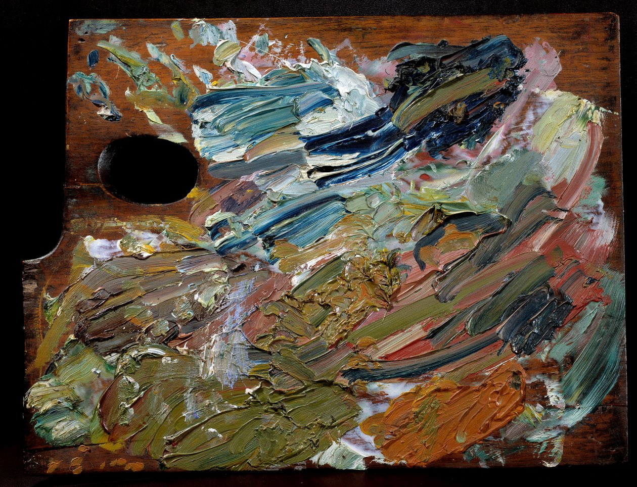 Vincent Van Gogh (1853-1890) holland festő palettája, 35 cm alkotó: Unbekannter Künstler