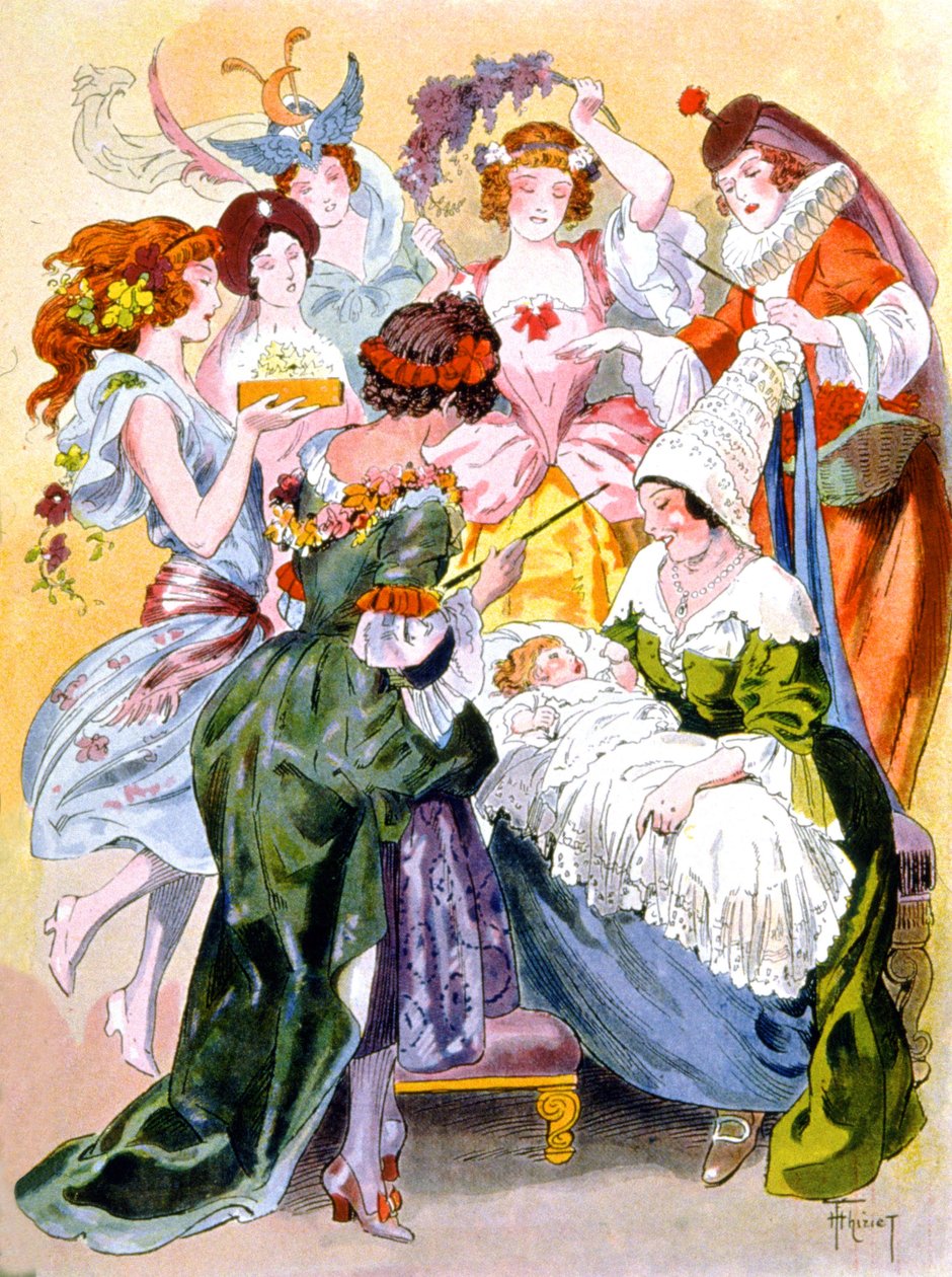 Csipkerózsika, 1910-1920 körül (illusztráció) alkotó: Unbekannter Künstler