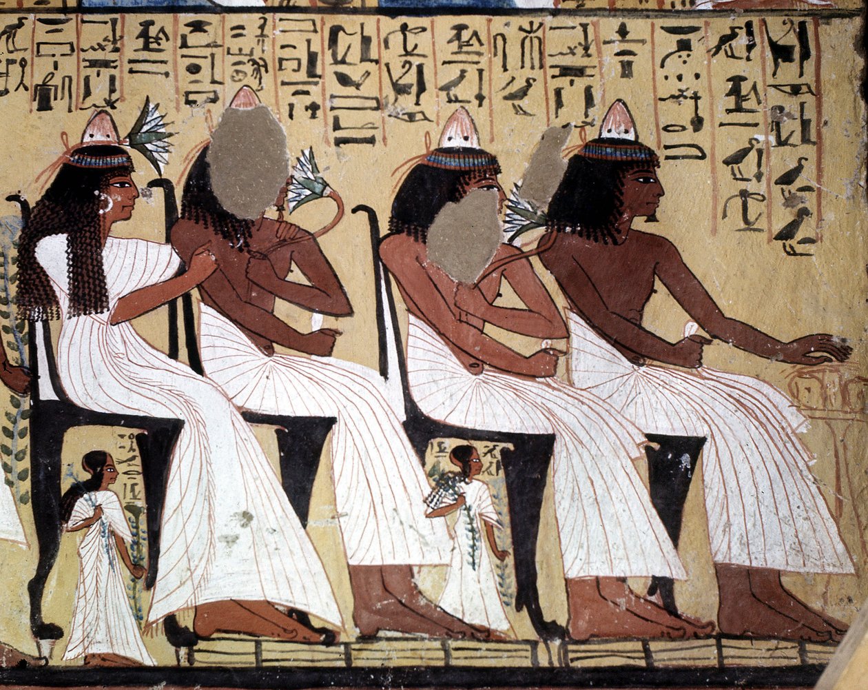 Kézművesek sírja: Sennedjem sírja, Deir El Medineh helye Luxorban, Egyiptomban. alkotó: Leopold Blonder
