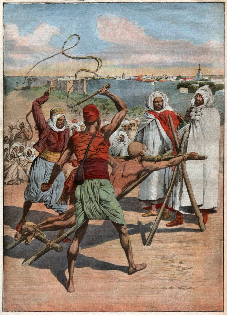 Tortures au Maroc. Kínzások Marokkóban. alkotó: Nicolas Liez