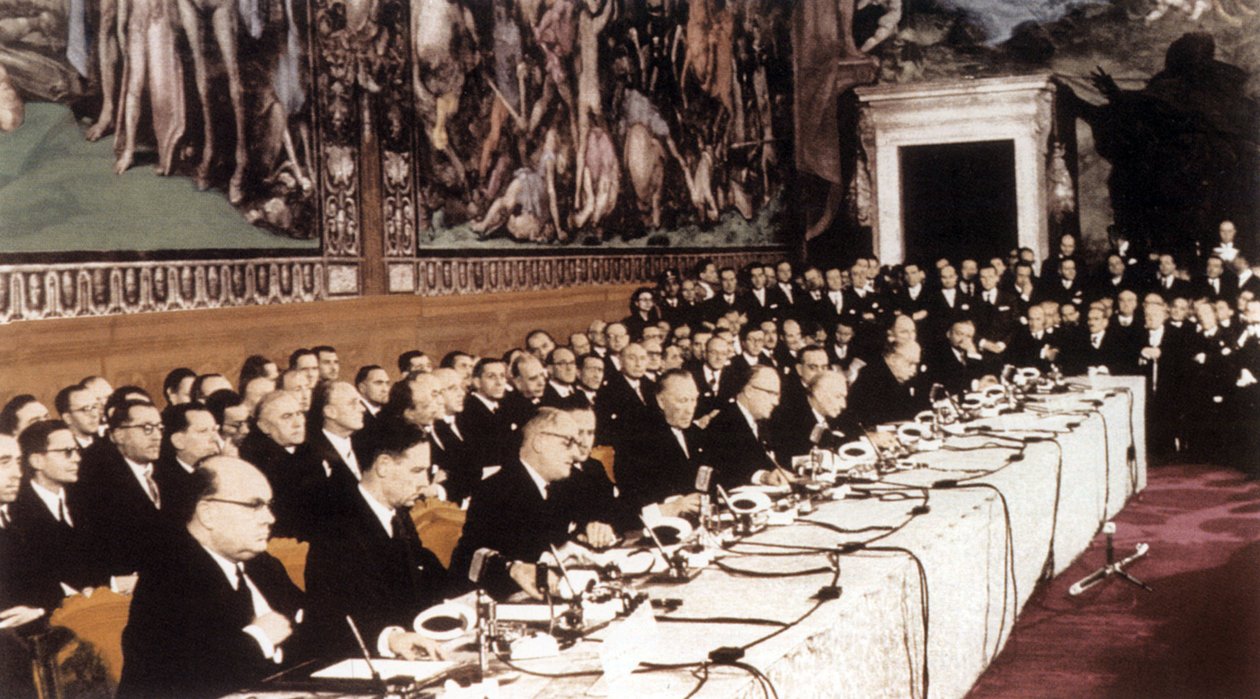 Római Szerződés, 1957. március 25. (fénykép) alkotó: Unbekannter Künstler