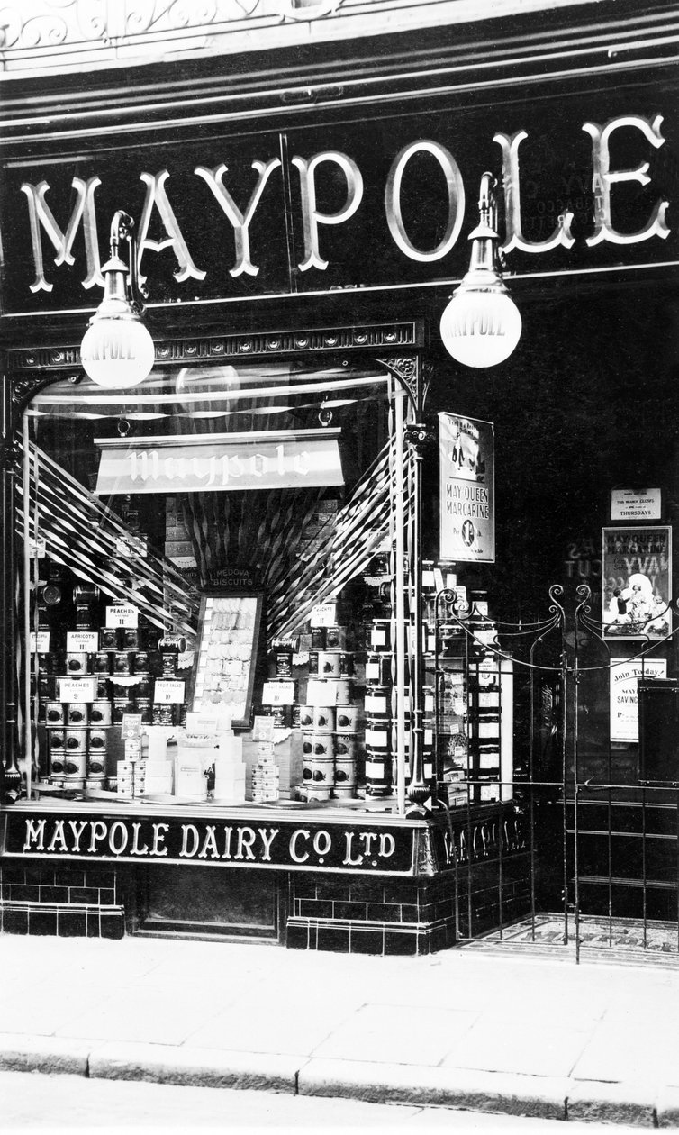 Egyesült Királyság: The Maypole Dairy Shop in Bank Street alkotó: Unbekannt