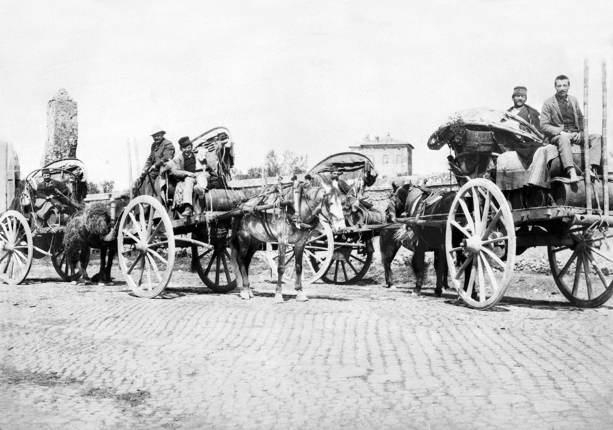 Egyesült Királyság: Boroskocsik a szőlőültetvényen. Franciaország, 1890 alkotó: Unbekannt
