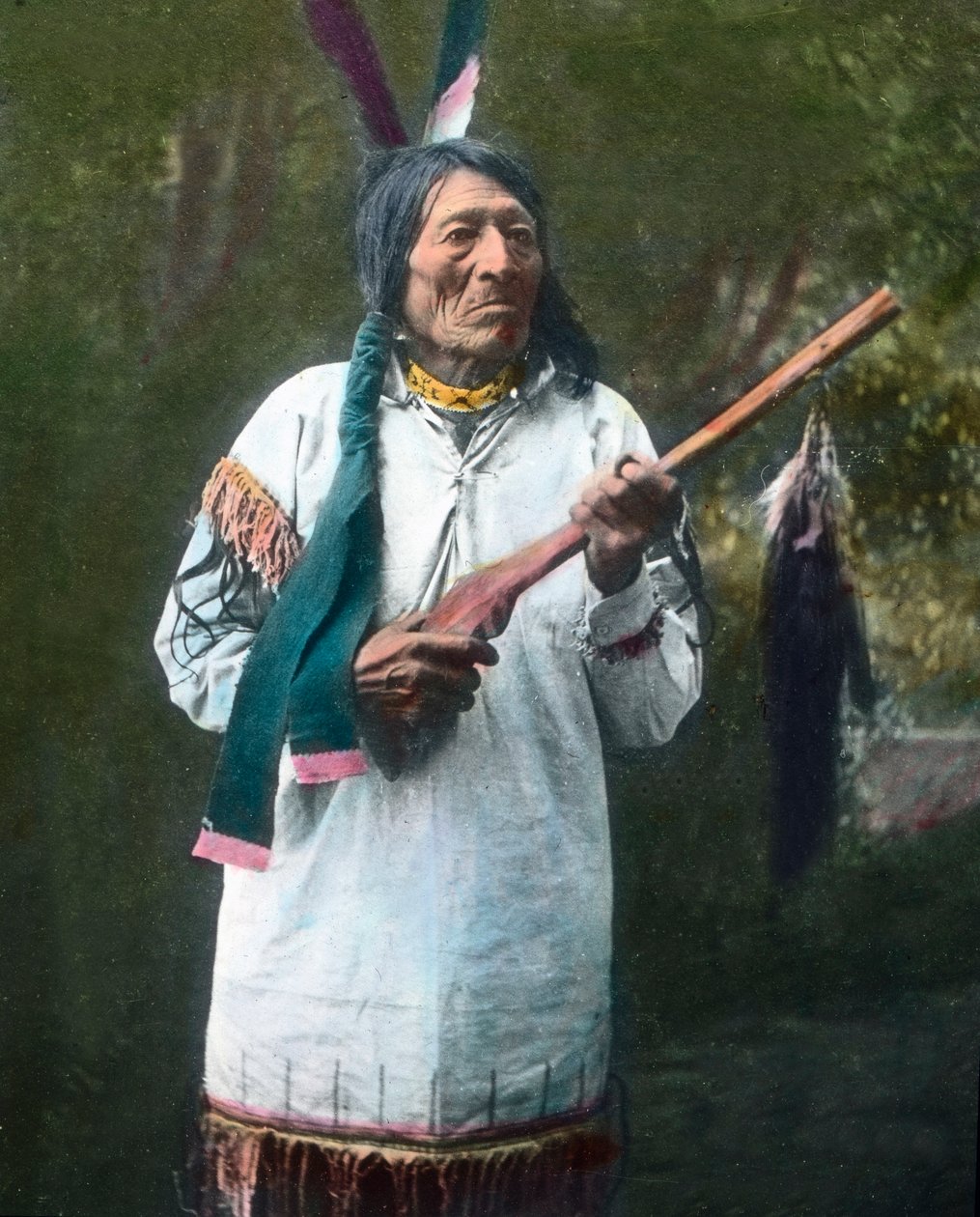 Amerikai Egyesült Államok, Egy indián orvos portréja, C.1910 (fotó) alkotó: Unbekannter Künstler
