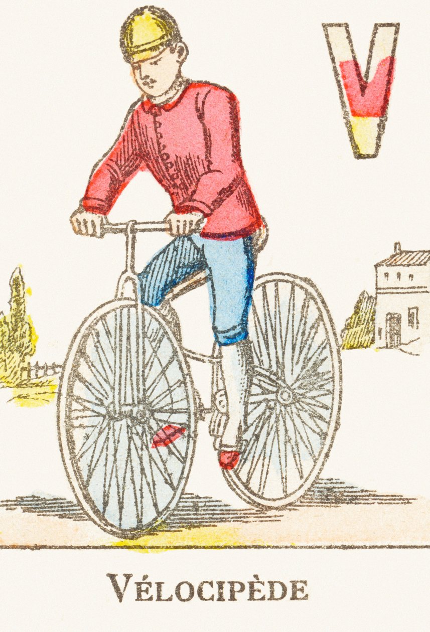 V : Velocipede – Games Alphabet, 1890 körül (metszet) alkotó: Unbekannt