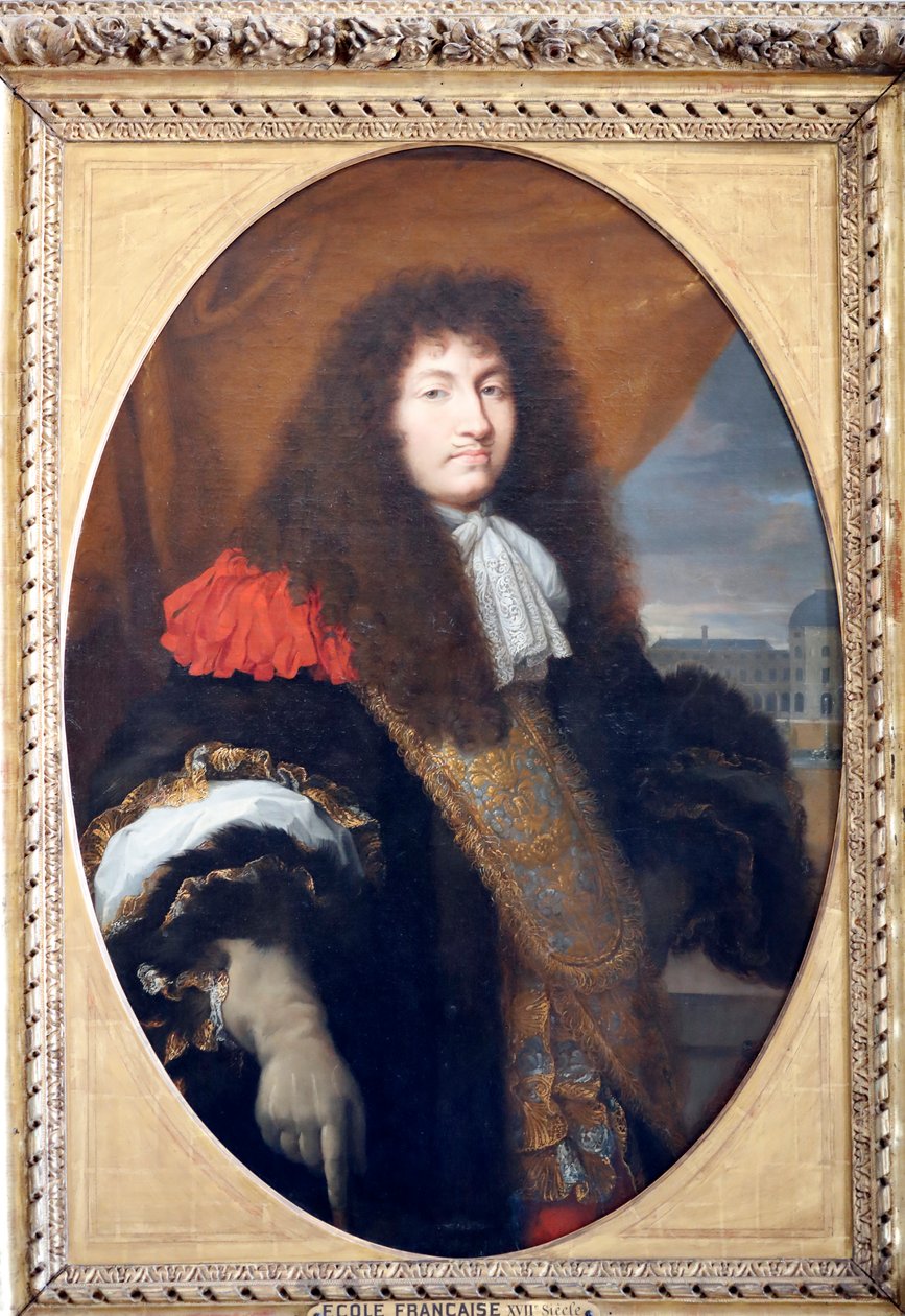 Versailles-i palota. XIV. Lajos király (1638-1715) ,(festmény) alkotó: Unbekannter Künstler