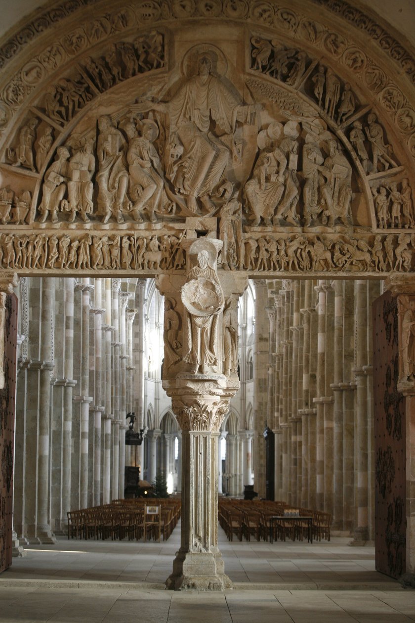 Vezelay bazilika narthex kapuja, Vezelay, Franciaország alkotó: Unbekannt