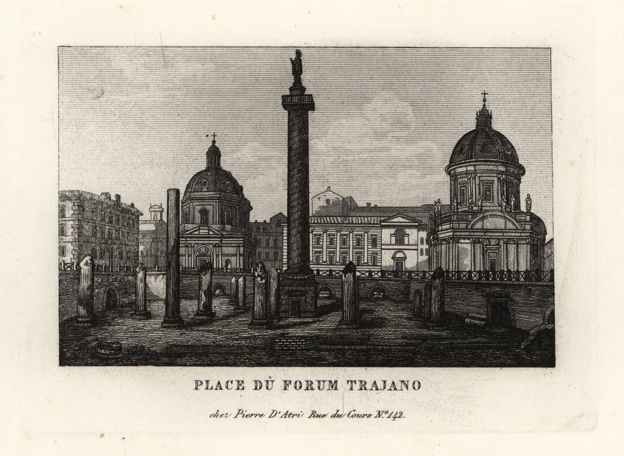 Kilátás a Piazza of Traian
