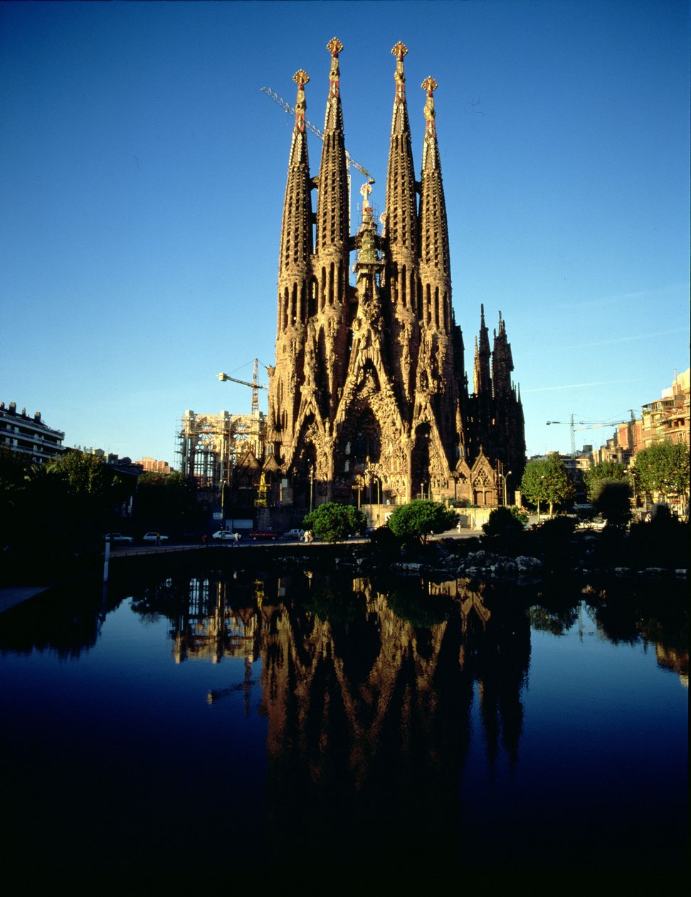 Kilátás a Sagrada Familia katedrálisra (fotó) alkotó: Unbekannt
