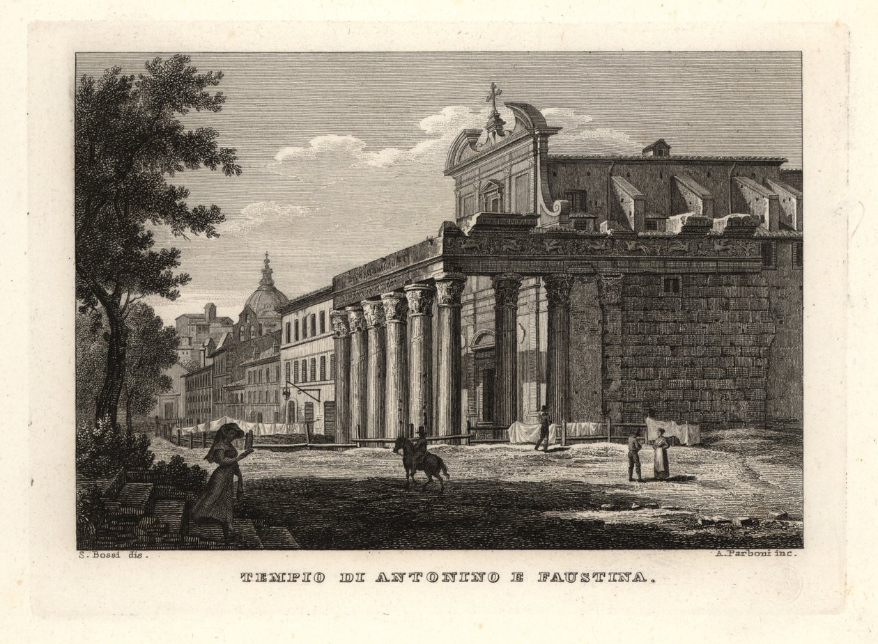 Antoninus és Faustina temploma, Tempio di Antonino e Faustina, Róma alkotó: Unbekannt