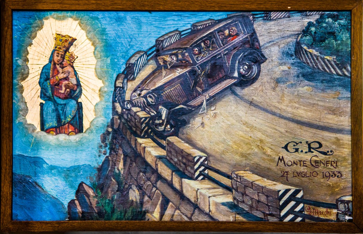Fogadalmi kép a zarándoktemplomban Madonna del Sassoon Locarno, Ticino, Svájc, Locarno, Ticino, Svájc, Európa (fotó) alkotó: Unbekannter Künstler