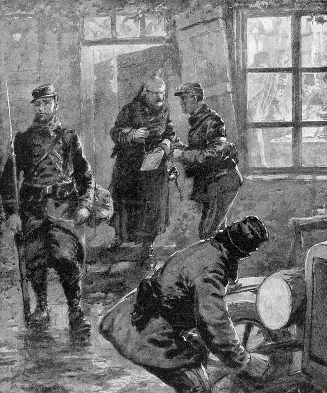 I. világháború - Francia tábornagy és Joffre tábornok alkotó: Unbekannter Künstler