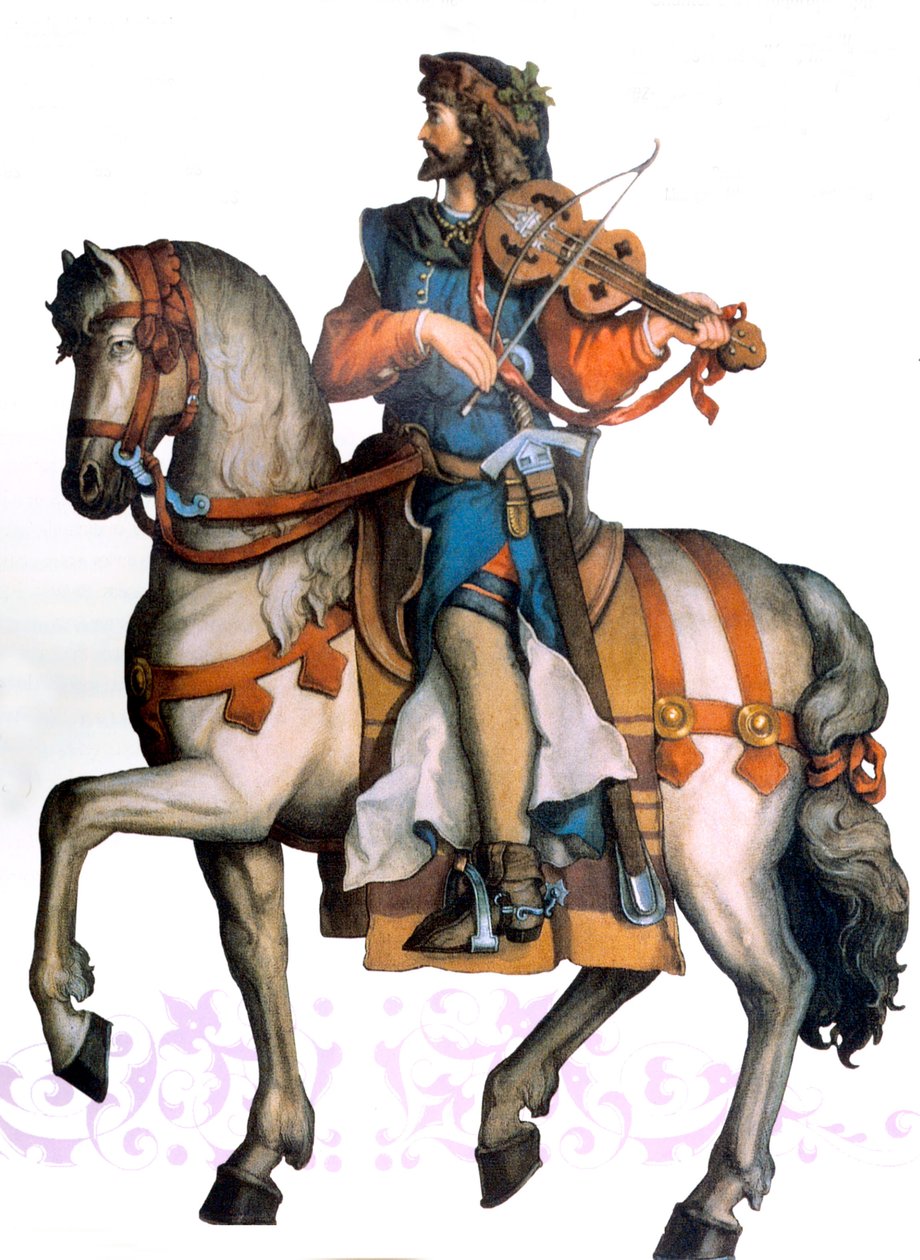 Walther von der Vogelweide, XX. század eleje (illusztráció) alkotó: Unbekannter Künstler